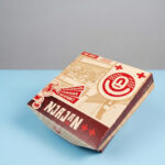 Cetak Paper Tray Custom / Snack Box Terbuka - Wadah Sosis Bakar & Takoyaki