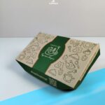 Lunch Box Kraft Cokelat Custom Logo - Kemasan Makanan Eco Friendly