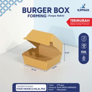 burger box kraft forming