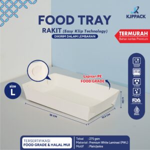 food tray ivory large rakit