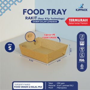 food tray kraft small rakit