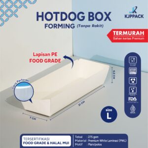 hotdog tray ivory large