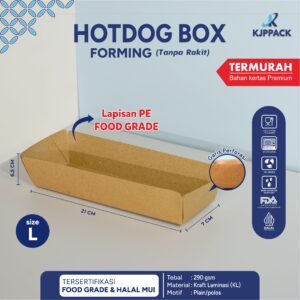 hotdog tray kraft large