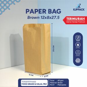 paper bag brown 12x8x27.5