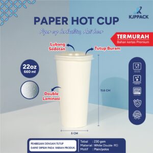 paper cold cup 22oz