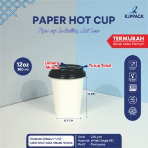paper hot cup 12oz